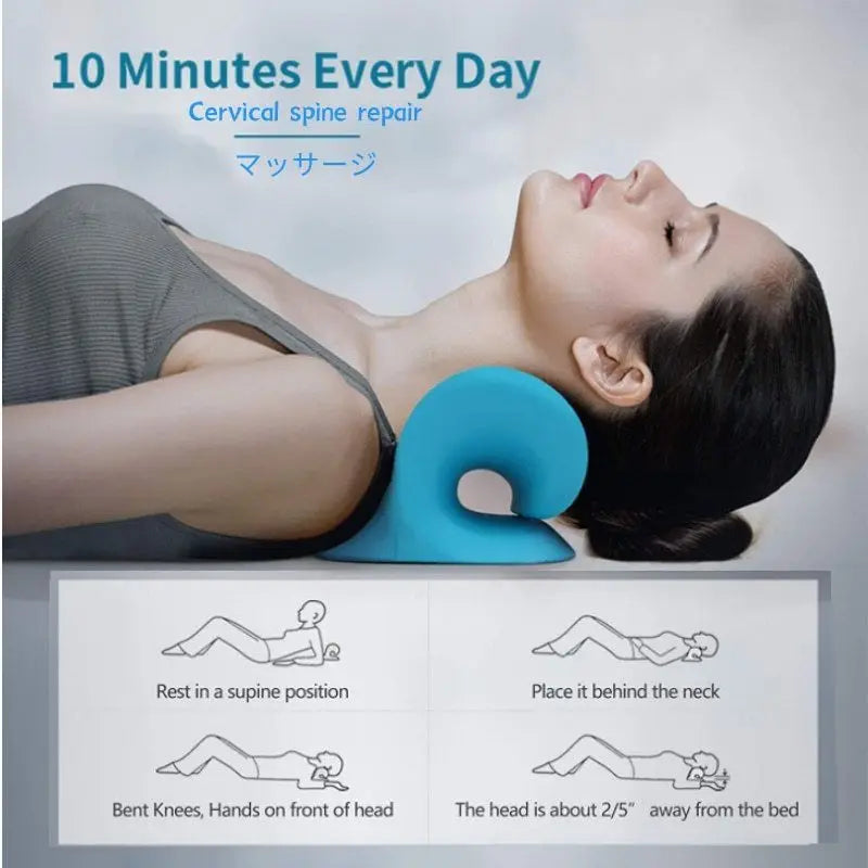 Massage Pillow for Pain Relief Cervical Spine Alignment